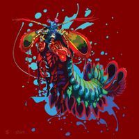 Rainbow Peacock Mantis Shrimp Mousepad thumb 1