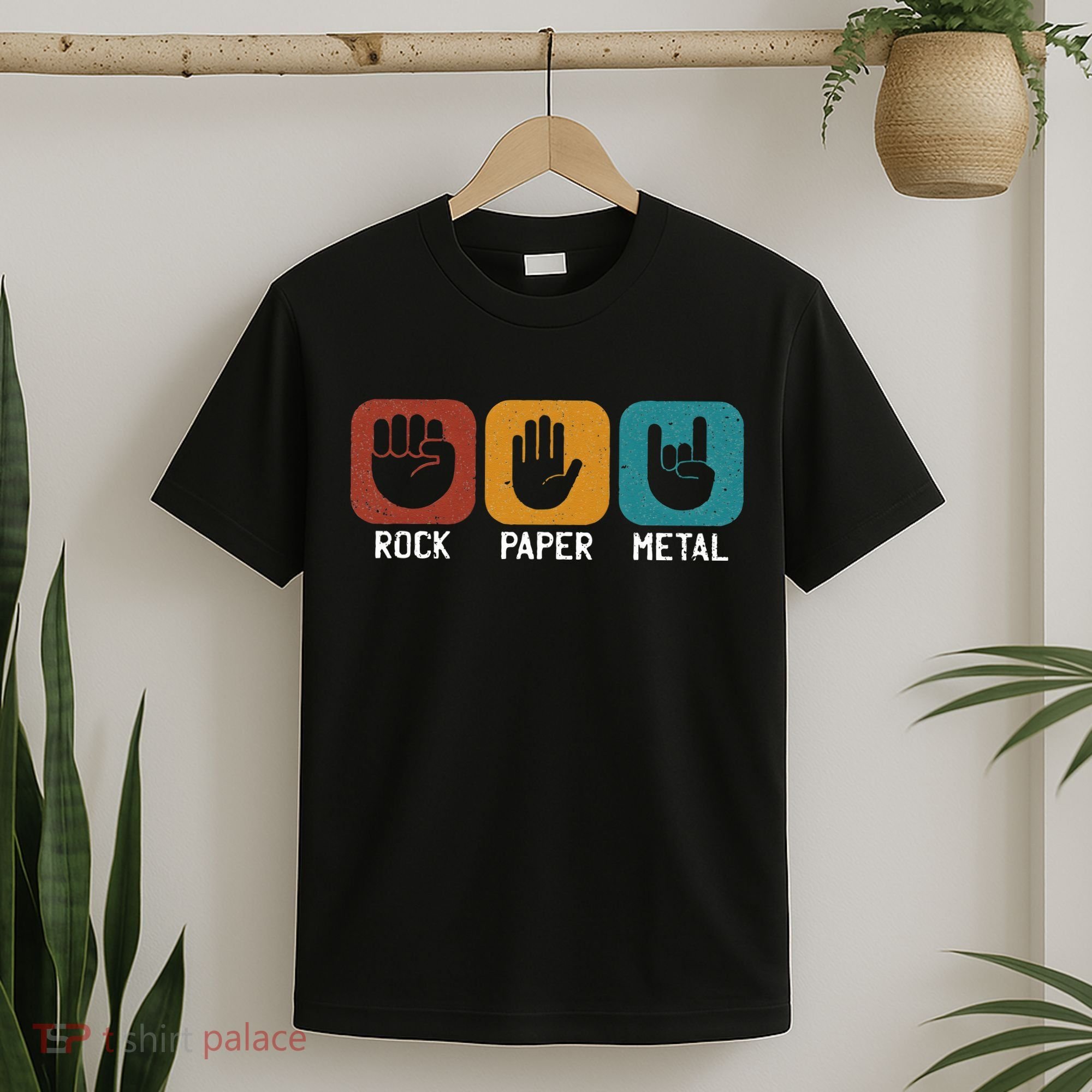 Rock Paper Metal Heavy Metal Music T-Shirt