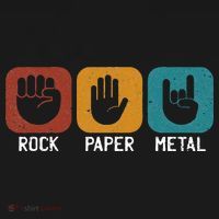 Rock Paper Metal Heavy Metal Music Women's Hoodie thumb 2
