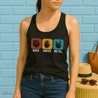 Rock Paper Metal Heavy Metal Music Women's Tank Top thumb 2