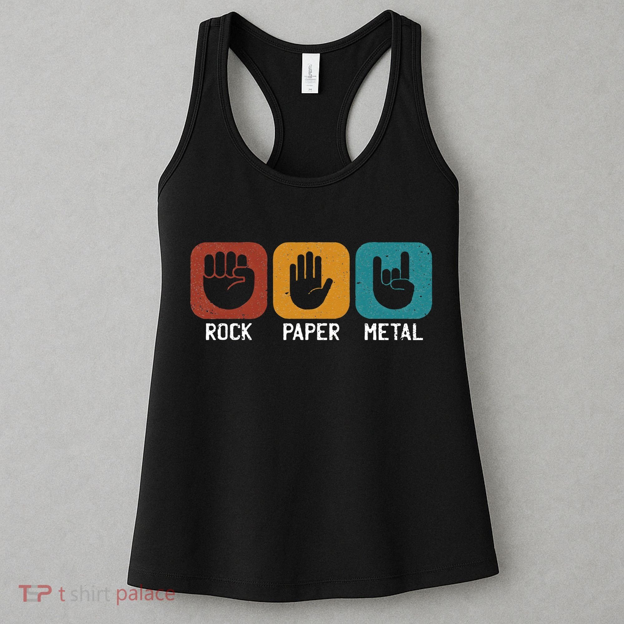Rock Paper Metal Heavy Metal Music Women's Tank Top