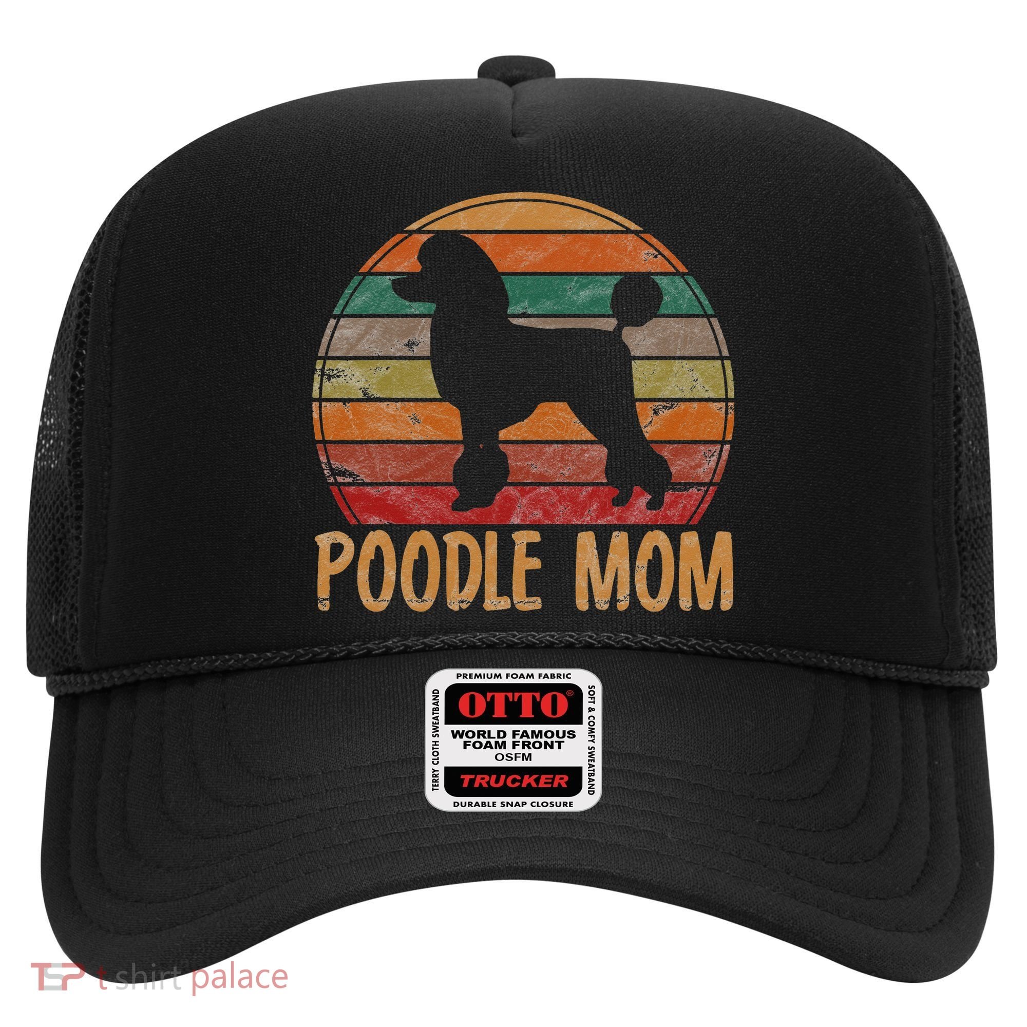 Retro Poodle Mom Gift Dog Mother Pet Poodle Mama Hat