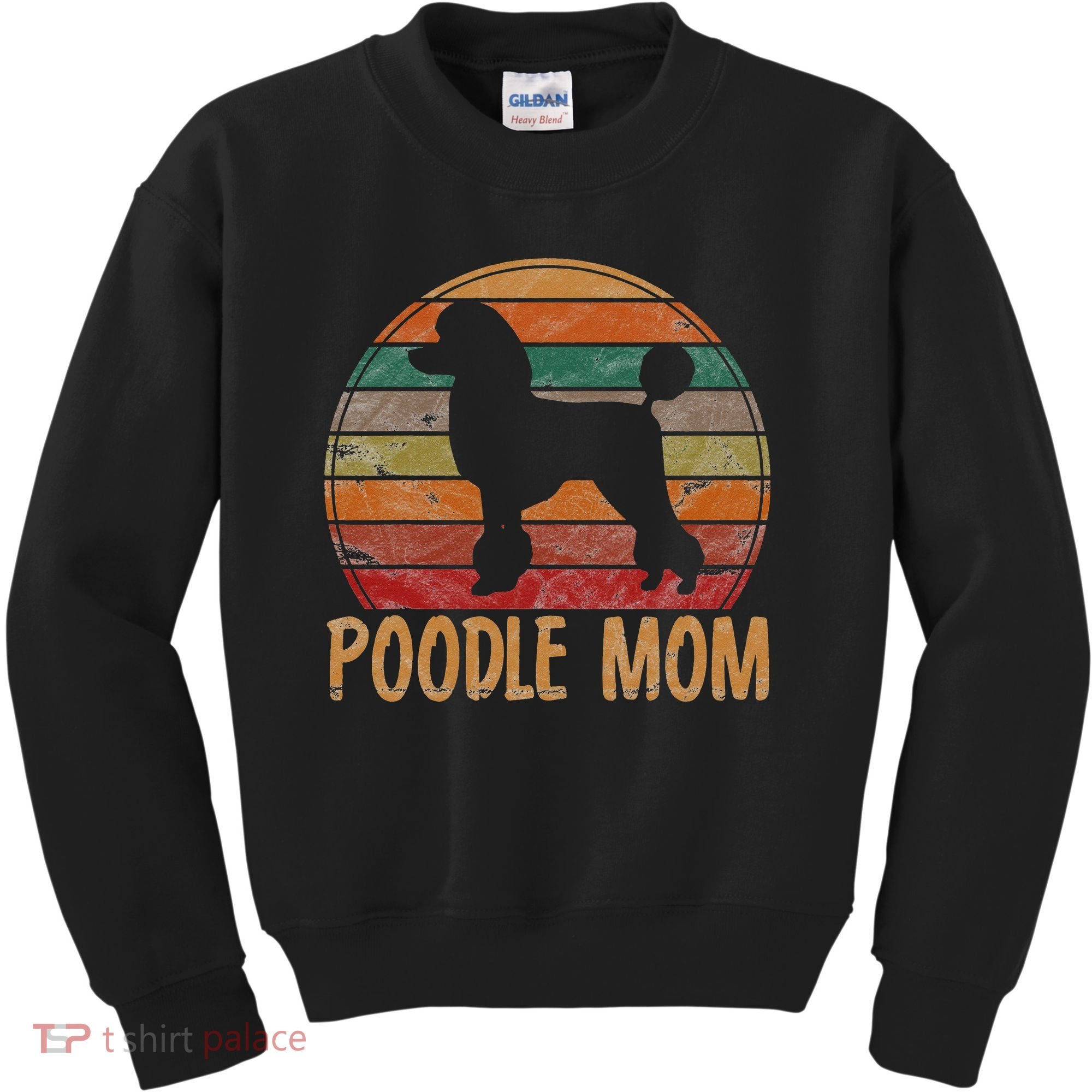 Retro Poodle Mom Gift Dog Mother Pet Poodle Mama Kids Sweatshirt