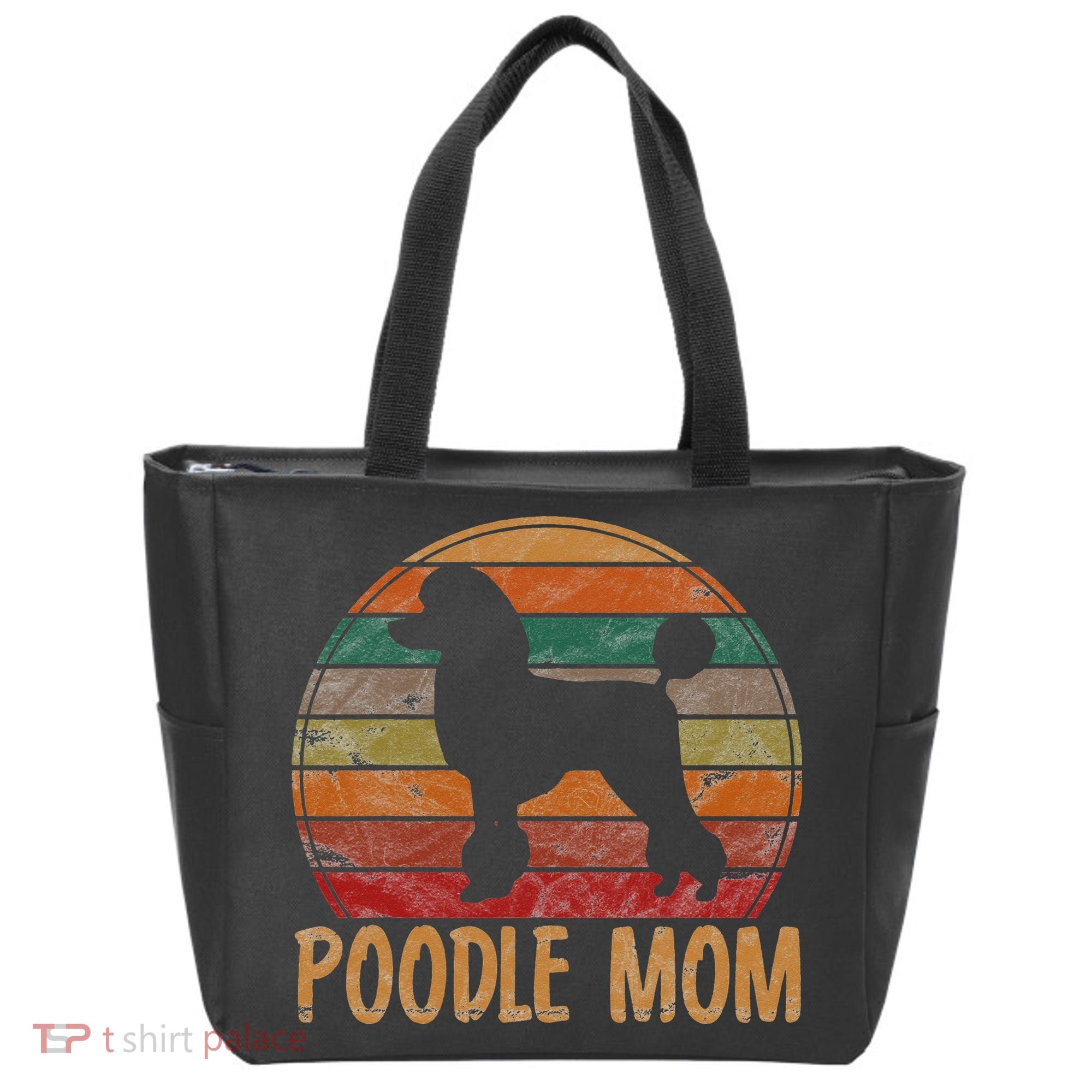 Retro Poodle Mom Gift Dog Mother Pet Poodle Mama Tote Bag