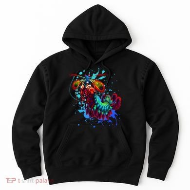 Rainbow Peacock Mantis Shrimp Blue Splash Hoodie