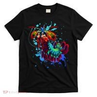 Rainbow Peacock Mantis Shrimp Blue Splash T-Shirt thumb 0