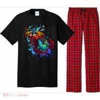 Rainbow Peacock Mantis Shrimp Blue Splash Pajama Set thumb 0