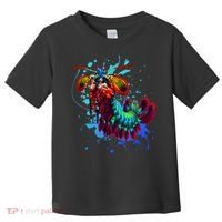 Rainbow Peacock Mantis Shrimp Blue Splash Toddler T-Shirt thumb 0