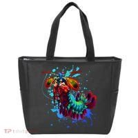 Rainbow Peacock Mantis Shrimp Blue Splash Tote Bag thumb 0