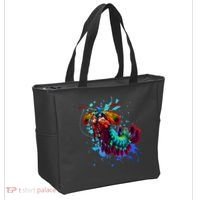 Rainbow Peacock Mantis Shrimp Blue Splash Tote Bag thumb 2