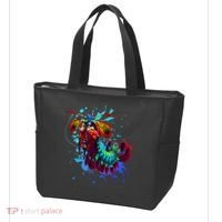 Rainbow Peacock Mantis Shrimp Blue Splash Tote Bag thumb 3