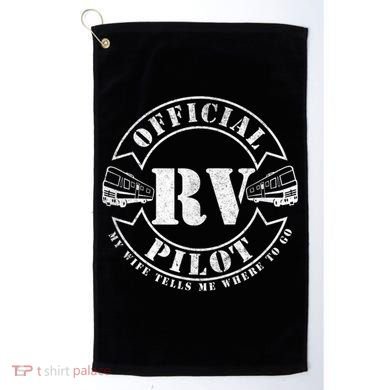 RV Pilot Motorhome Camping Retirement Adventure Class A Golf Towel