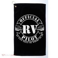 RV Pilot Motorhome Camping Retirement Adventure Class A Golf Towel thumb 0