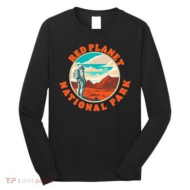 Red Planet Mars National Park Explore Mars Vintage Long Sleeve Shirt
