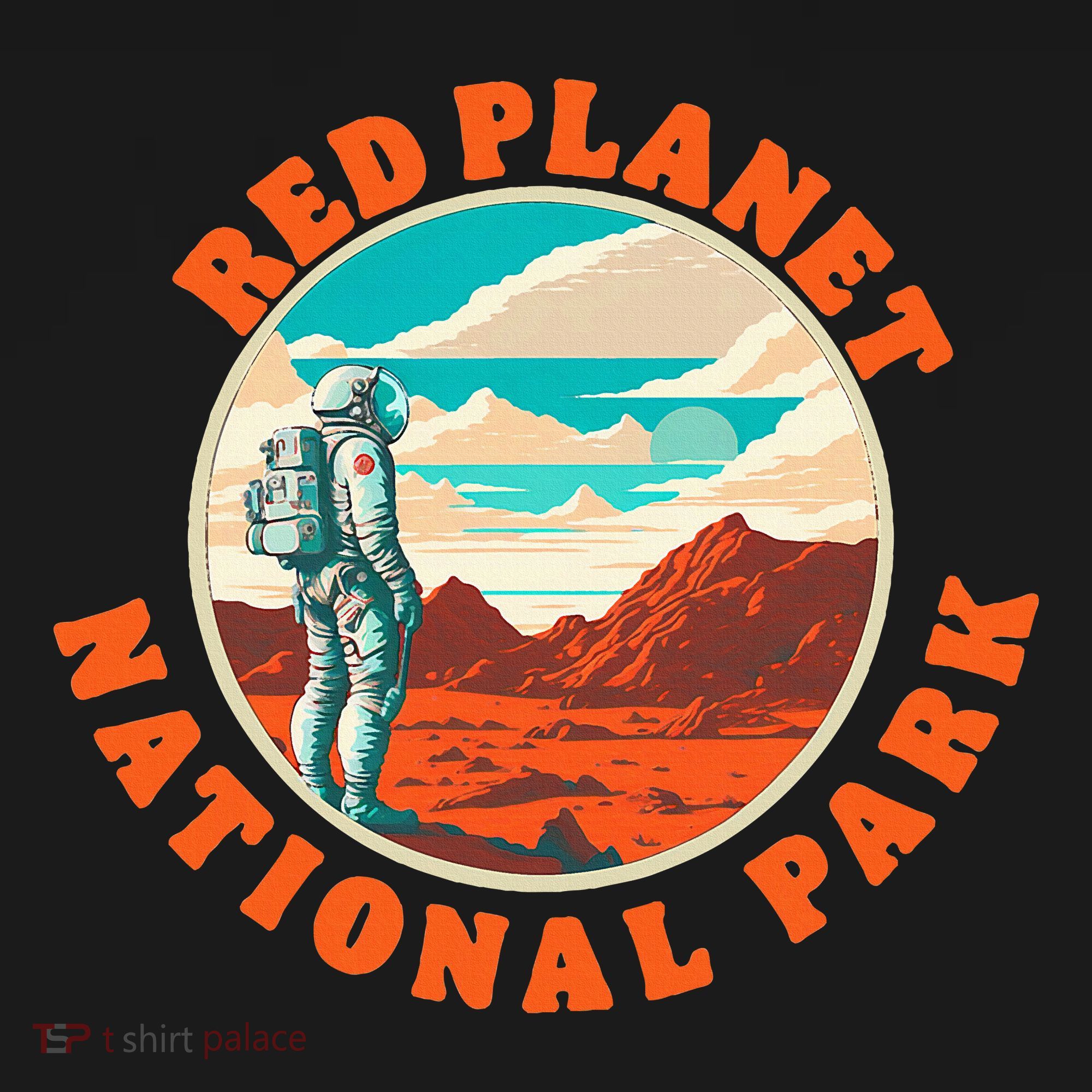 Red Planet Mars National Park Explore Mars Vintage T-Shirt