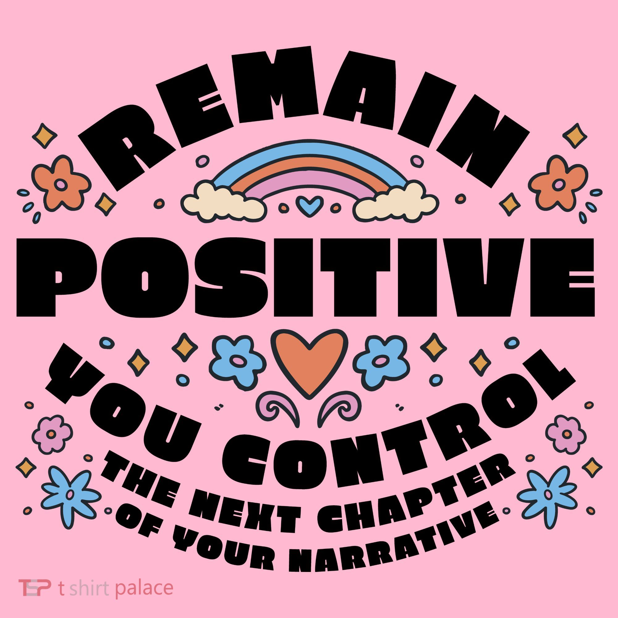 Remain Positive Motivation Quote Coaster