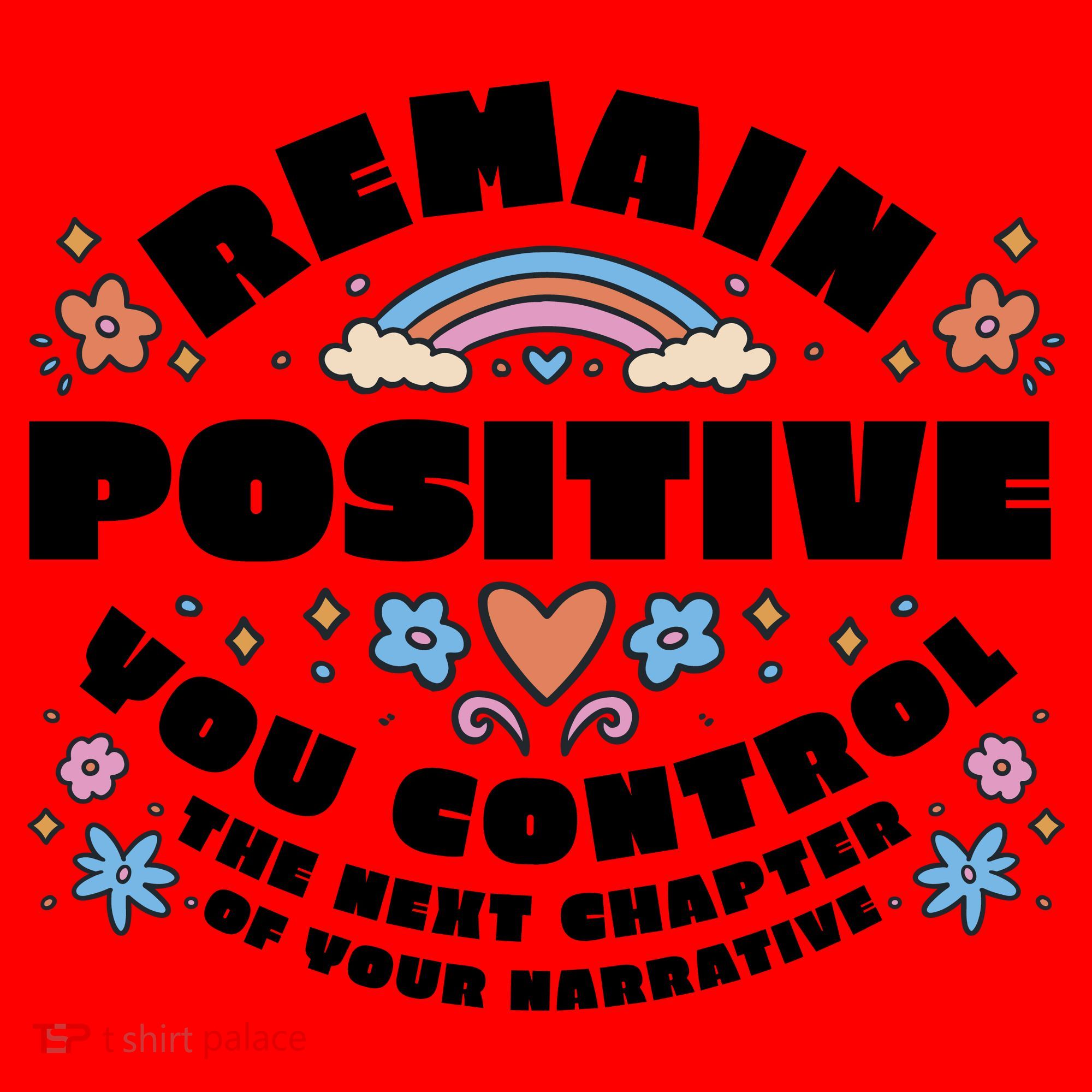 Remain Positive Motivation Quote Santa Hat