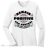 Remain Positive Motivation Quote Women's Long Sleeve Shirt thumb 0