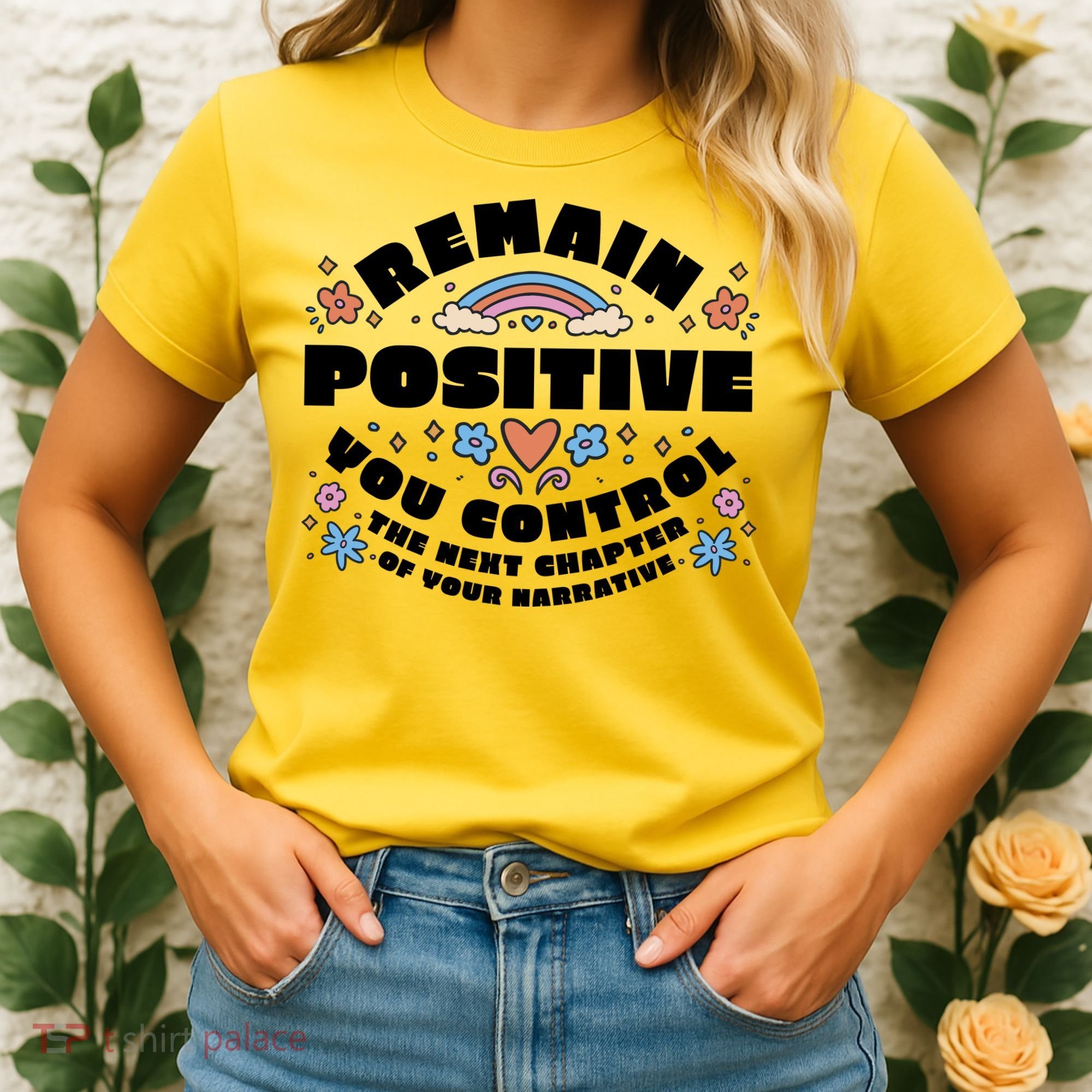 Remain Positive Motivation Quote Women's T-Shirt