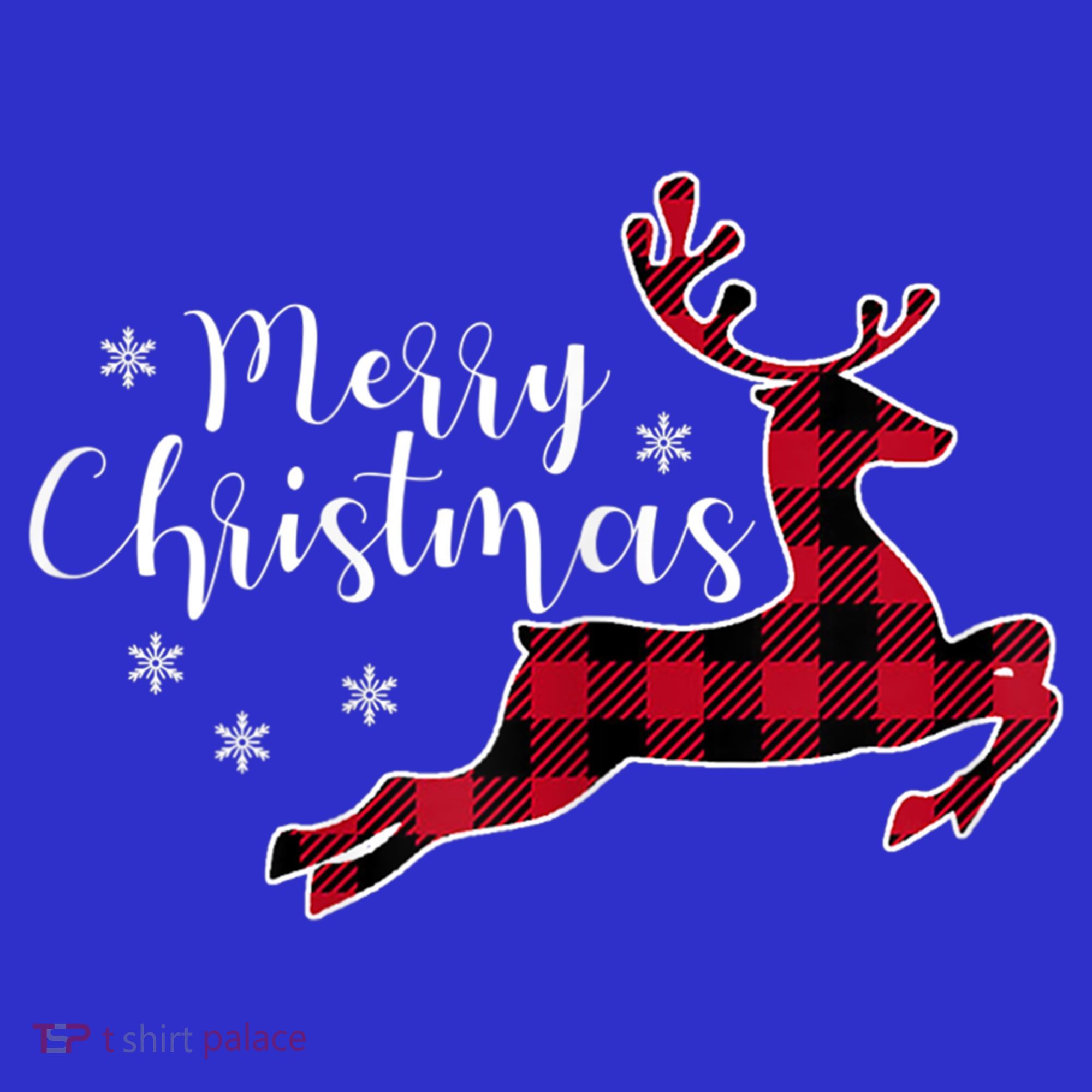 Red Plaid Merry Christmas Letter Reindeer Snowflake Buffalo Gift Toddler Hoodie
