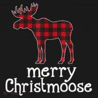 Red Plaid Merry Christmoose Christmas GIFT Baby Bodysuit thumb 2