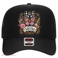 Rustic Proud Mom Elegant Butterfly & Flowers For Mothers  Hat thumb 0