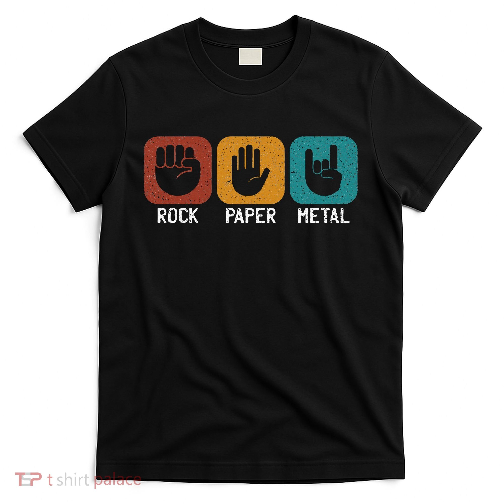 Rock Paper Metal Heavy Metal Music T-Shirt