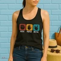Rock Paper Metal Heavy Metal Music Women's Tank Top thumb 2