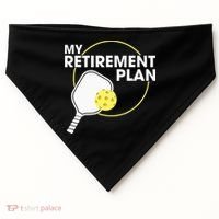 Retired Pickleball My Retirement Plan Pickleball Paddle USA-Made Doggie Bandana thumb 0
