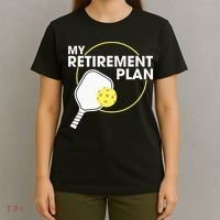 Retired Pickleball My Retirement Plan Pickleball Paddle T-Shirt thumb 4
