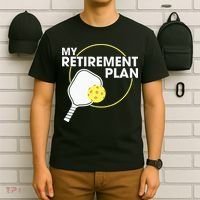 Retired Pickleball My Retirement Plan Pickleball Paddle T-Shirt thumb 6