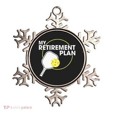 Retired Pickleball My Retirement Plan Pickleball Paddle Ornament