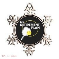 Retired Pickleball My Retirement Plan Pickleball Paddle Ornament thumb 0