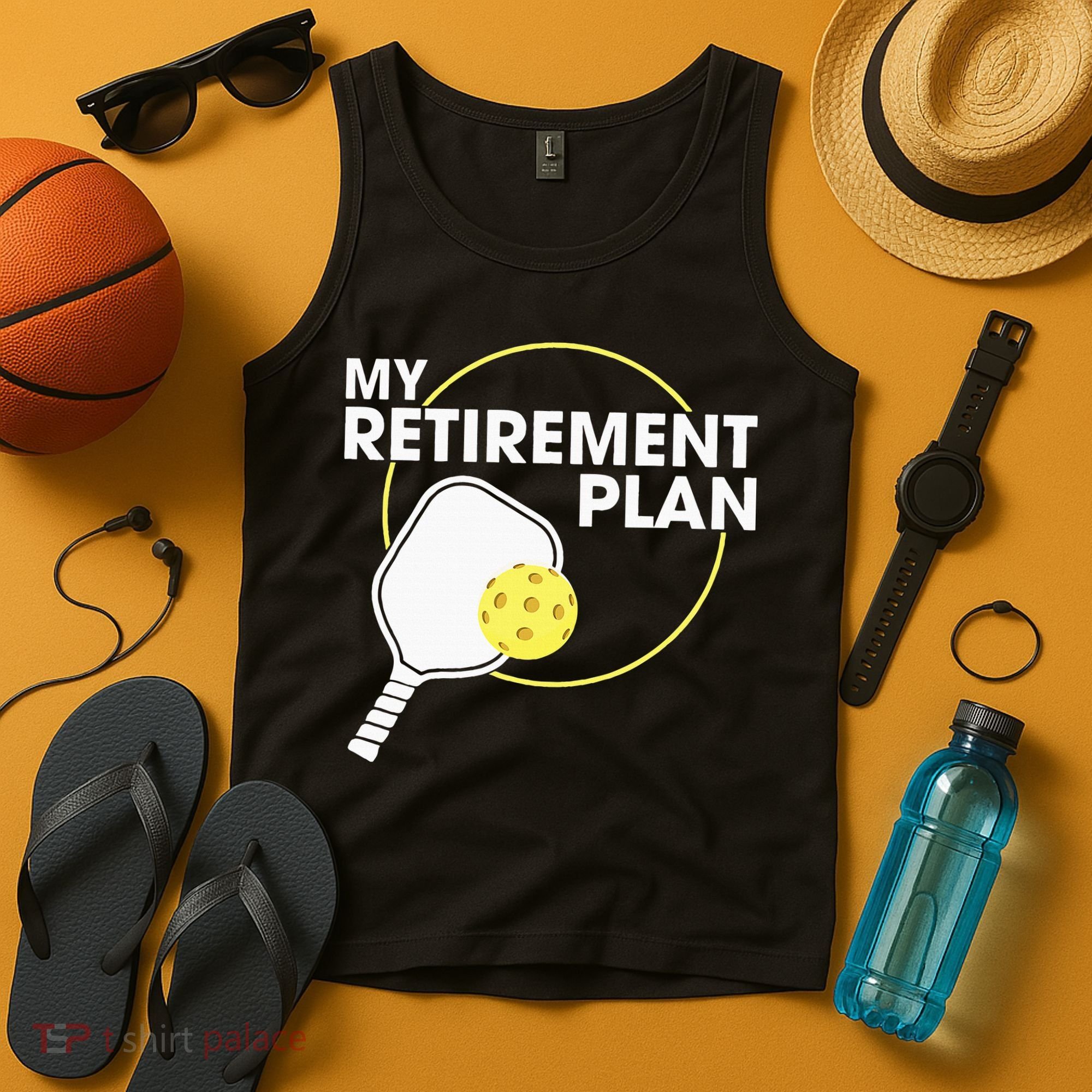 Retired Pickleball My Retirement Plan Pickleball Paddle Tank Top