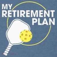 Retired Pickleball My Retirement Plan Pickleball Paddle Garment-Dyed Sweatshirt thumb 2