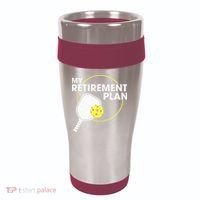 Retired Pickleball My Retirement Plan Pickleball Paddle 16oz Travel Tumbler thumb 0