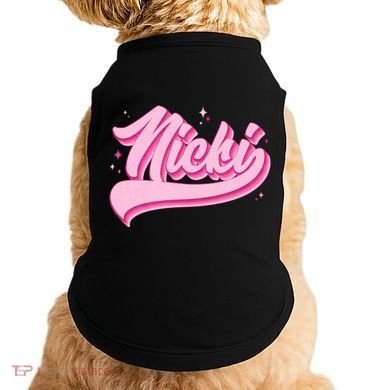 Retro Pink Nicki Doggie Tank