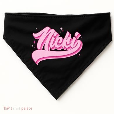 Retro Pink Nicki USA-Made Doggie Bandana