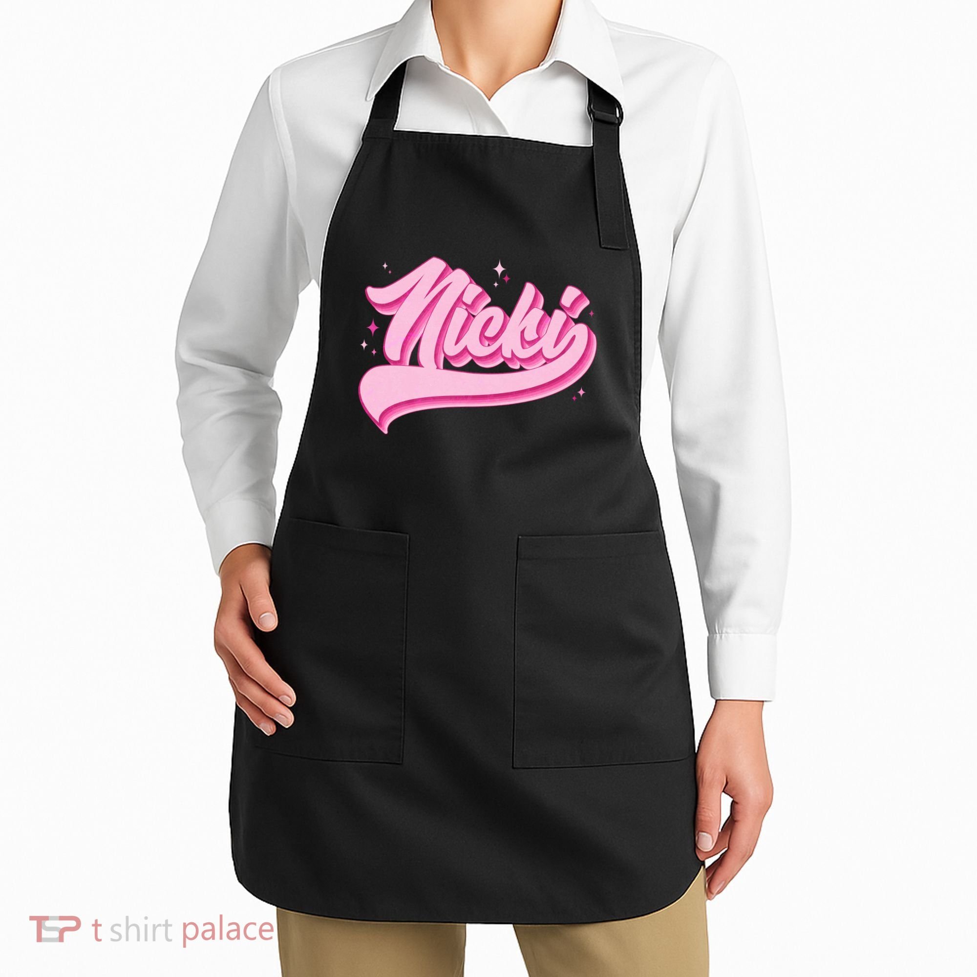 Retro Pink Nicki Apron