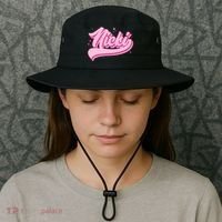 Retro Pink Nicki Bucket Hat thumb 3