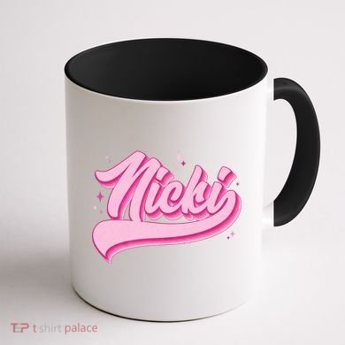 Retro Pink Nicki Coffee Mug back