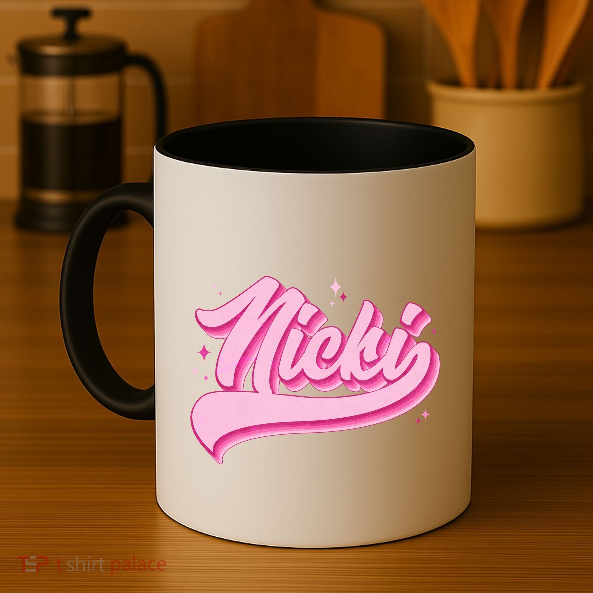 Retro Pink Nicki Coffee Mug