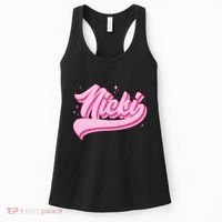Retro Pink Nicki Women's Tank Top thumb 0