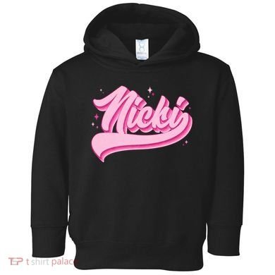 Retro Pink Nicki Toddler Hoodie