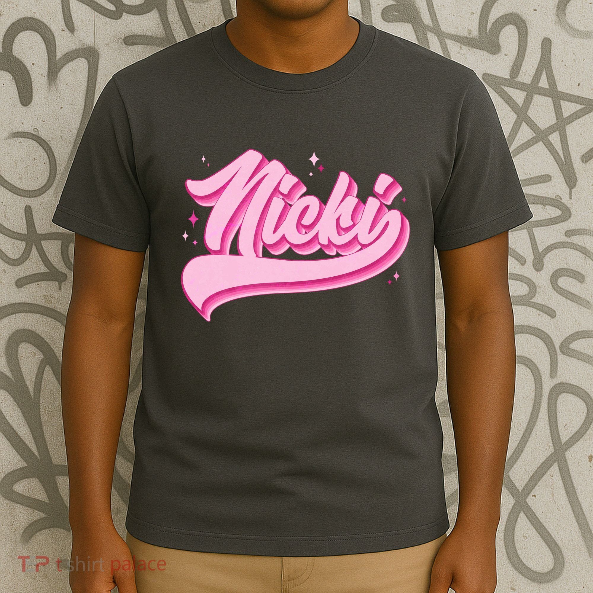Retro Pink Nicki T-Shirt