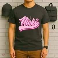 Retro Pink Nicki T-Shirt thumb 6