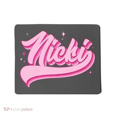 Retro Pink Nicki Mousepad