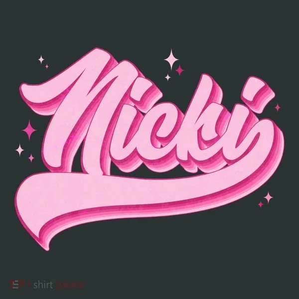 Retro Pink Nicki Baby Bodysuit