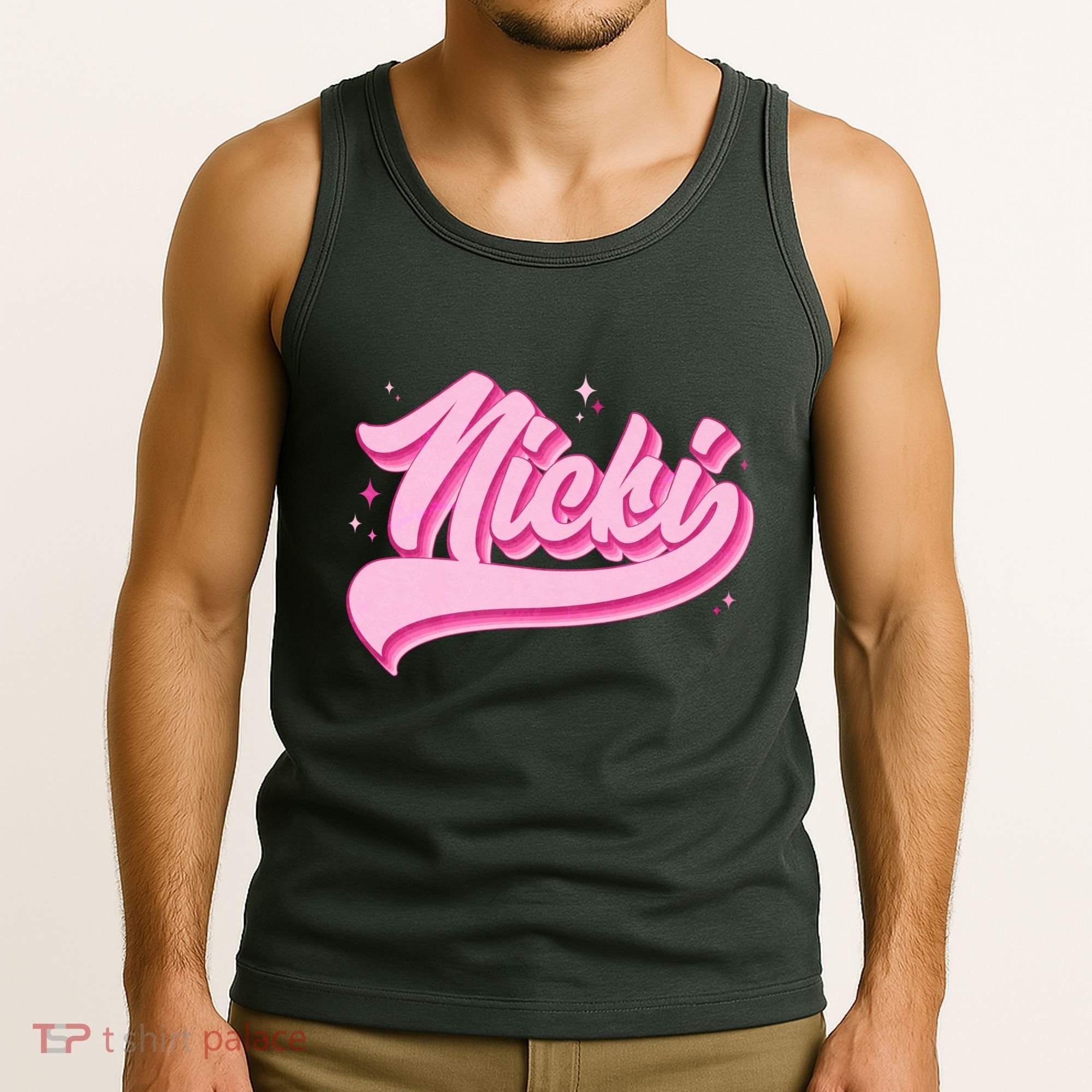 Retro Pink Nicki Tank Top