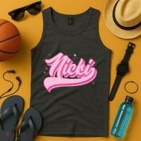 Retro Pink Nicki Tank Top thumb 4
